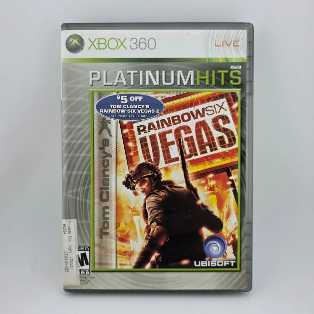 Tom Clancys Rainbow Six Vegas Platinum Hits Xbox 360 Video Game Ubisoft‎